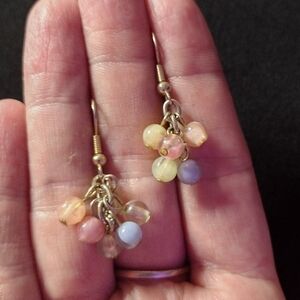 Vintage Multicolor Beaded Earrings